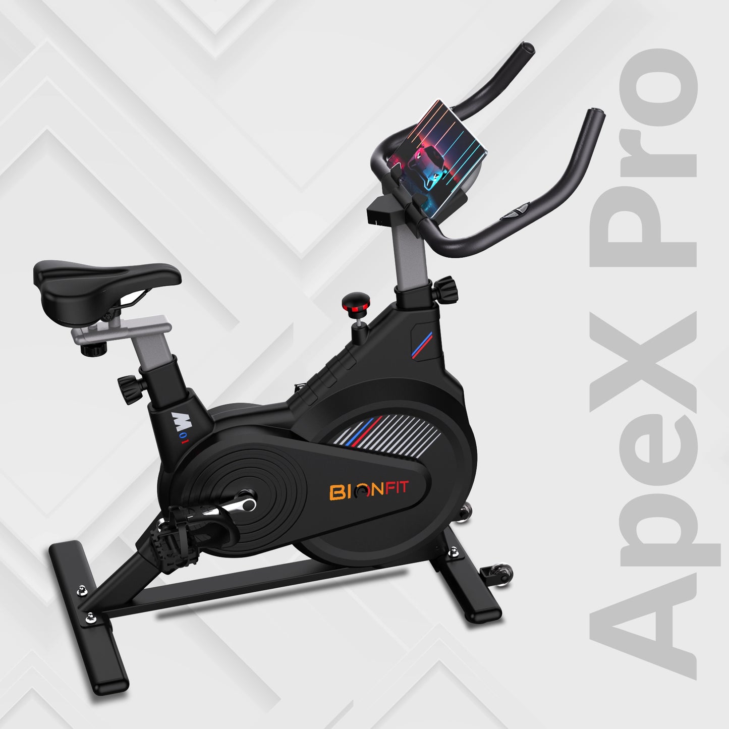 BIONFIT ApeXPro Magnetic Resistance Spin Exercise Cycle, 6 Kg Flywheel, Home Gym workout Spinner Exercise Bike (Black)