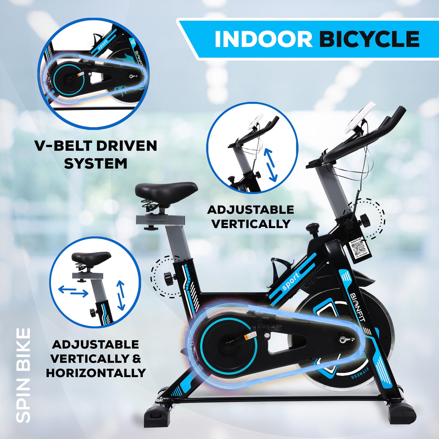 BIONFIT BI-1011KA Pro Max Spin | Perfect For Weight Loss Spinner Exercise Bike