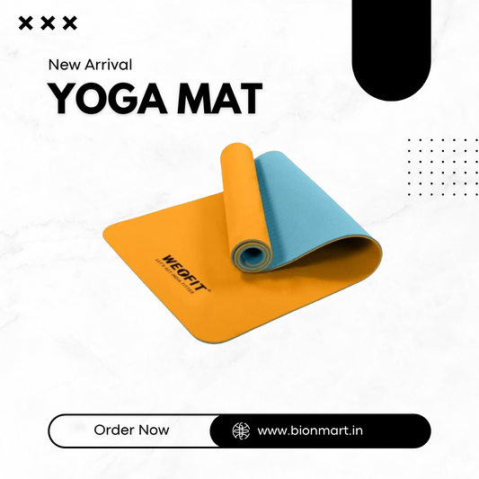 WErFIT TPE 10mm Yoga Mat for Gym Workout and Exercise for Men & Women