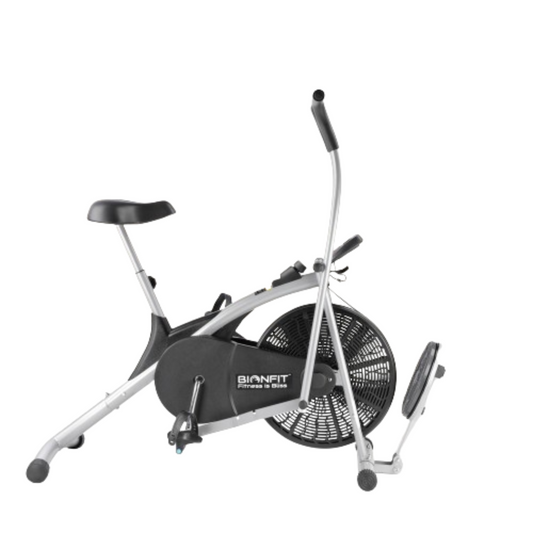 Bionfit ON03CM Curved Moving Handle Air Bike with Twister - The Next Generation of Cardio Fitness Equipment - 2 Year Warranty