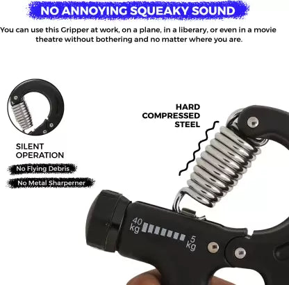 WErFIT Adjustable Hand Grip Strengthener - Improve Hand & Forearm Strength (10-40 Kg)