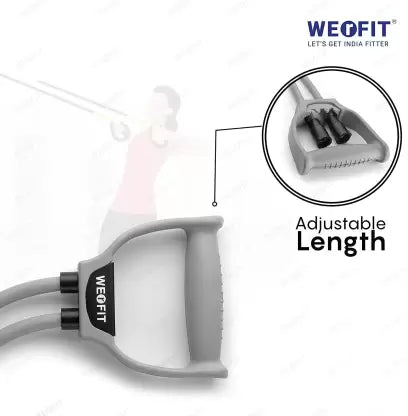 WErFIT Double Resistance Bands with Carry Bag For Stretching Exercise For Men & Women Resistance Tube