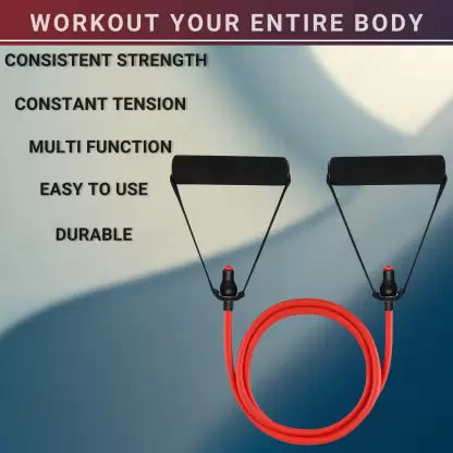 WErFIT Resistance Bands, Toning Tube For Stretching & Full Body Workouts (7kg-12kg) Resistance Tube