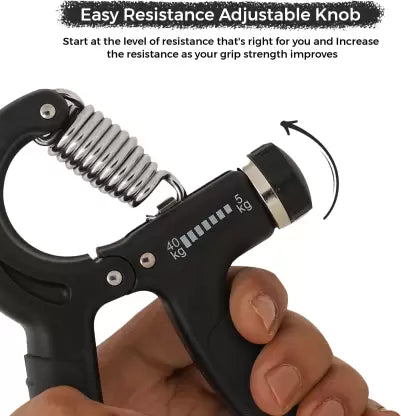 WErFIT Adjustable Counter Hand Grip Strengthener,Hand & Forearm Exerciser (5-60 Kg)