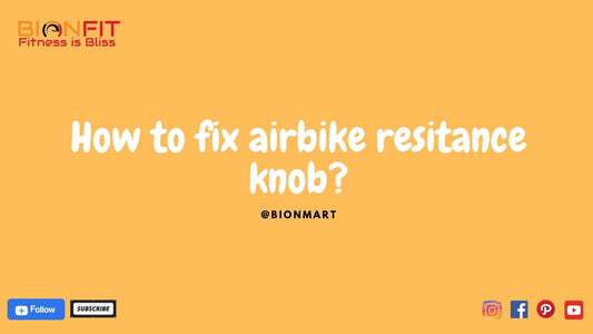 How to fix airbike resistance knob?
