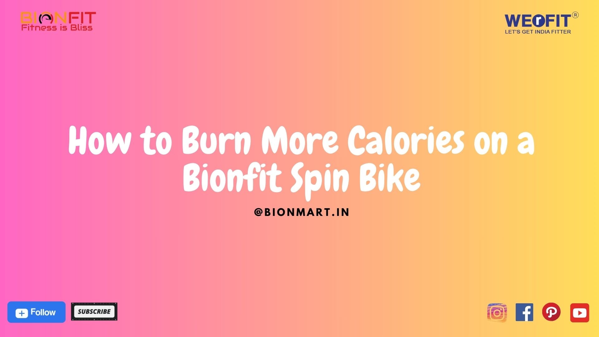 How to Burn More Calories on a Bionfit Spin Bike Bionmart