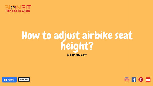 How to adjust airbike seat height?