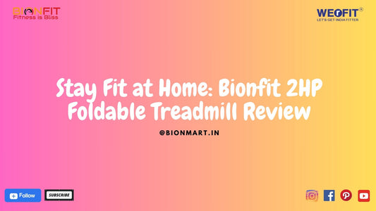 Bionfit 2HP Foldable Treadmill for home fitness.