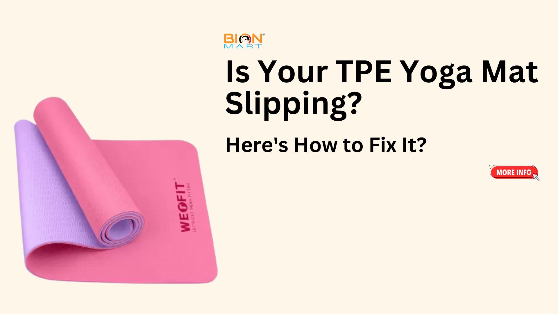 Is Your TPE Yoga Mat Slipping? Here's How to Fix It! Bionmart
