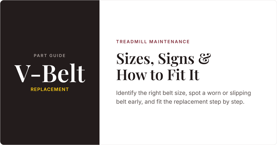 Treadmill V-Belt Replacement: Signs, Size & How to Fit It