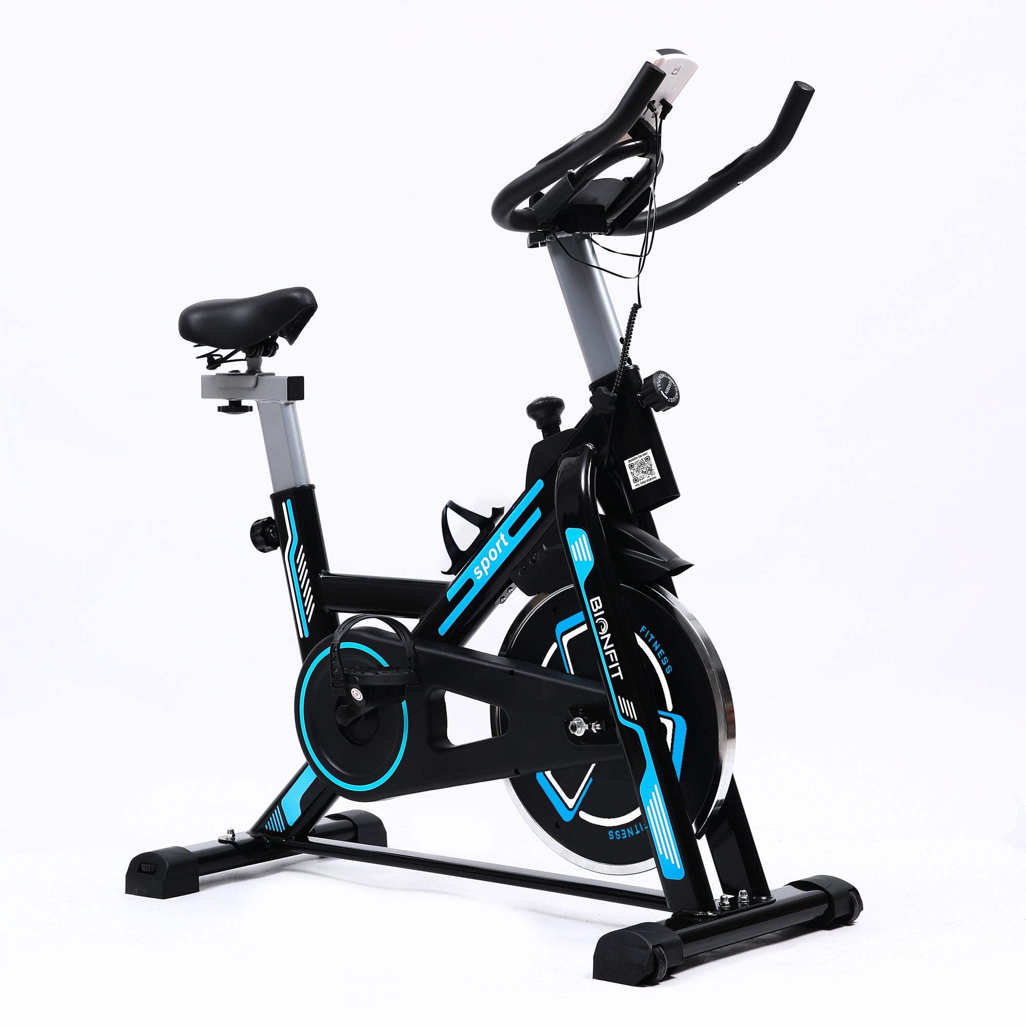 Bionfit 6kg Flywheel Spin Bike with 120kg Max User Weight. Bionmart