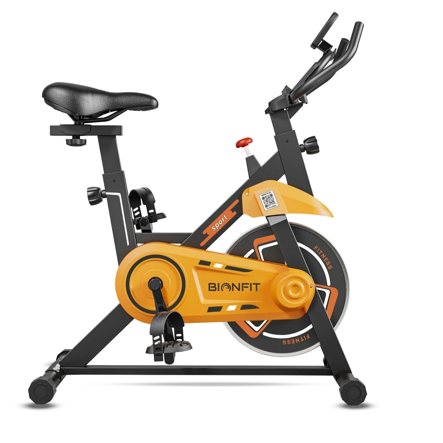 BIONFIT Cardio X Spin Exercise Bike: Kg Flywheel, 100kg Support, Home Gym Cycle Bionmart