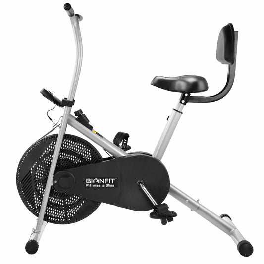 Bionfit ON02F Heavy-Duty Fixed-Handle Air Bike with Back Support for Users up to 100kg