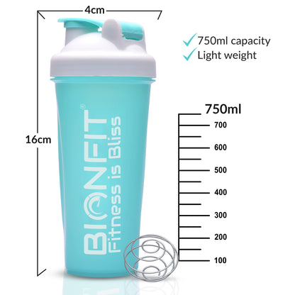 BIONFIT Protein Shake Bottle - Best Gym Bottle for Sports (700ml)