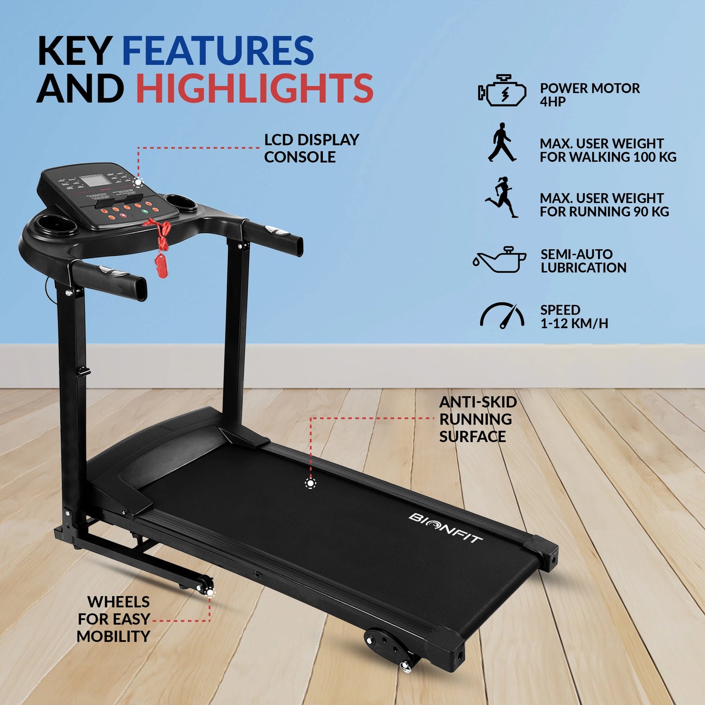 What is the maximum weight for a treadmill sale