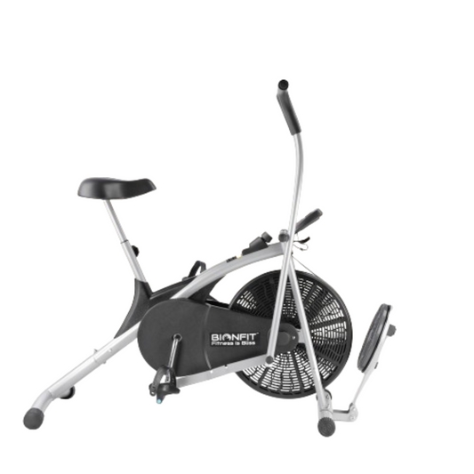 Bionfit ON03CM Curved Moving Handle Air Bike with Twister - The Next Generation of Cardio Fitness Equipment