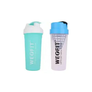 WErFIT Shaker Bottles Pack of 2, for Protein Shake Gym Sipper Bottle for Men & Women, 700 ml Shaker