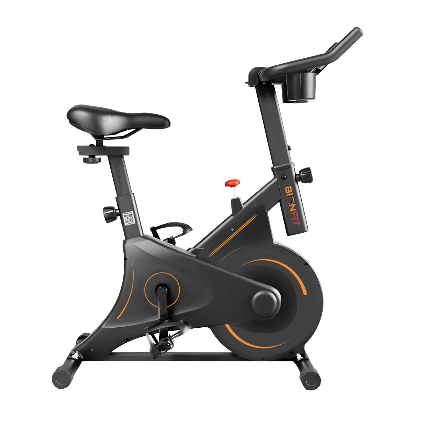 BIONFIT ELITE Spin Bike: Home & Gym Fitness with 6kg Flywheel (Black)