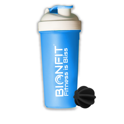 BIONFIT Leak-Proof Protein Shake Bottle - (700ml) Shaker Gym Bottle