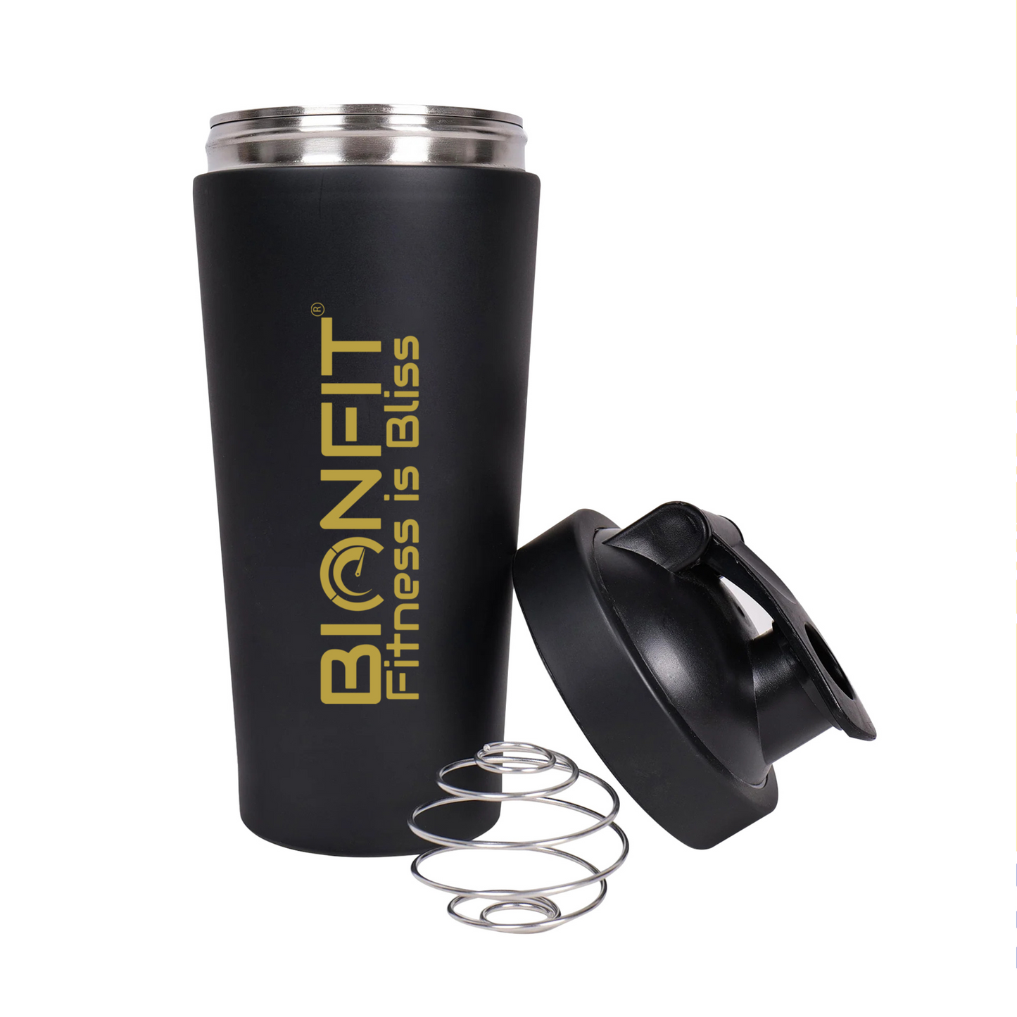 BIONFIT Stainless Steel Gym Shaker Bottle for Protein Shake, Sports and Hiking Bottle 700 ml Shaker