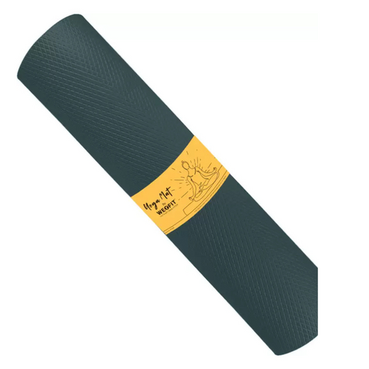 WErFIT 6mm Ultra Luxurious EVA Yoga Mat, Anti Skid, Home Exercise, Gym Workout for Men Green 6 mm Yoga Mat