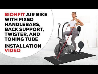 Bionfit 5M Airbike: India's 1st Moving Handle Airbike for Full-Body Workout - 2 Year Warranty