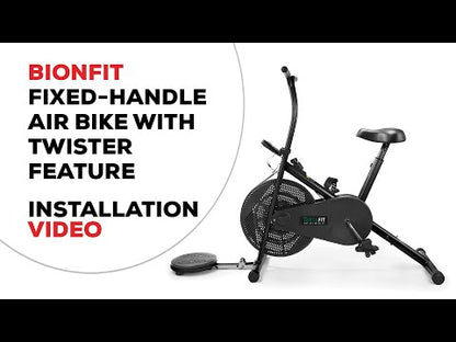 Bionfit ON03F 100kg Max Weight Fixed-Handle Air Bike with Twister Feature