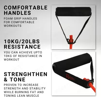 WErFIT Resistance Bands, Toning Tube For Stretching & Full Body Workouts (7kg-12kg) Resistance Tube