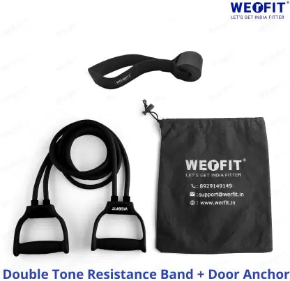 WErFIT Resistance Band toning tube with Door Anchor, Exercise & Workout for Men & Women Resistance Tube