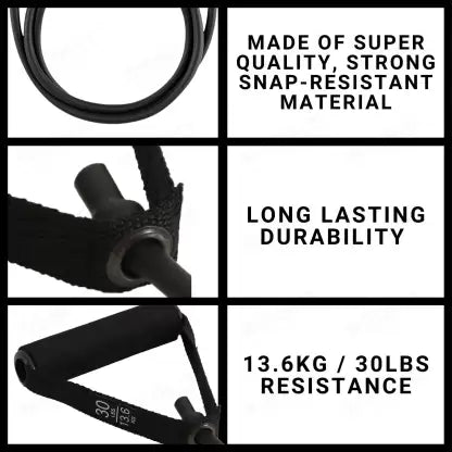 WErFIT Resistance Bands, Toning Tube For Stretching & Full Body Workouts (10kg-15kg) Resistance Tube
