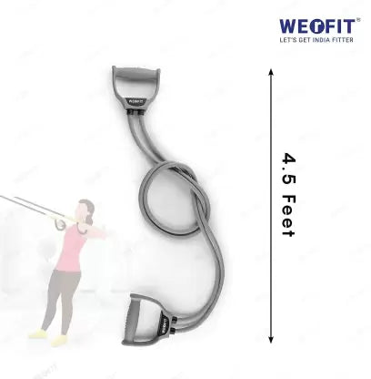 WErFIT Double Resistance Bands with Carry Bag For Stretching Exercise For Men & Women Resistance Tube